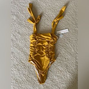 BRAND NEW MINKPINK CONSTANCE RUCHED ONE PIECE